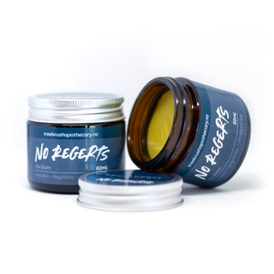 No Regerts kawakawa balm, 60mL jar